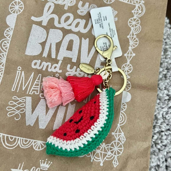 Crocheted Watermelon Keychain Tag w/Tassel from Hallmark - NWT - Picture 4 of 10